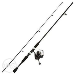Always sporty fishing rod and reel with hooks and shrinkers,