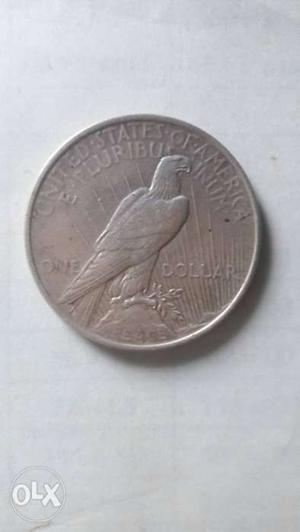 American dollar silver coin