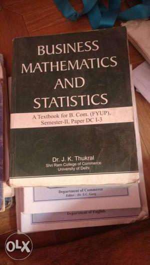 B.com 2nd yrs maths books