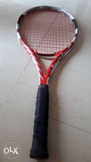 Babolat Red And White Tennis Racket