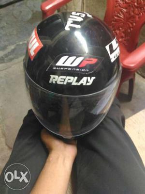 Black And Red WP Replay Full-face Helmet