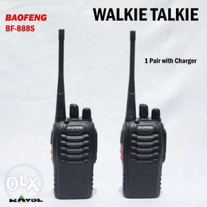 Black Walkie Talkie With Text Overlay