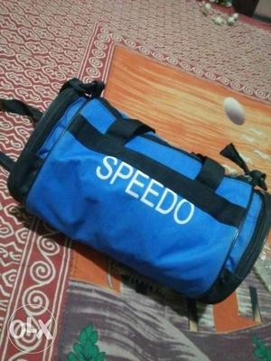 Blue And Black Speedo Duffel Bag