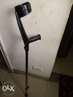 Branded Crutch to support walking with leg