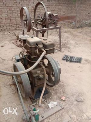 Brown Electric Engine Motor
