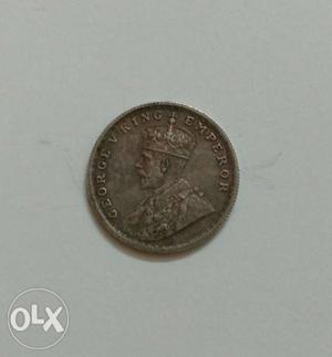 George V King Emperor - One Rupee Coin India - 