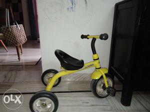 Good condition, yellow tricycle (original price