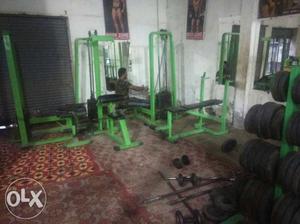 Green And Black Bench Press