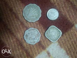 Old 5 paise 10 paise coins