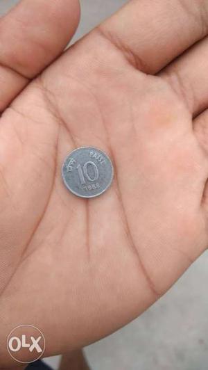 Old coin (10 paise) etb.