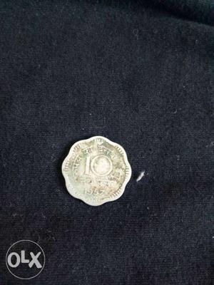 Old silver coin 5paisa 