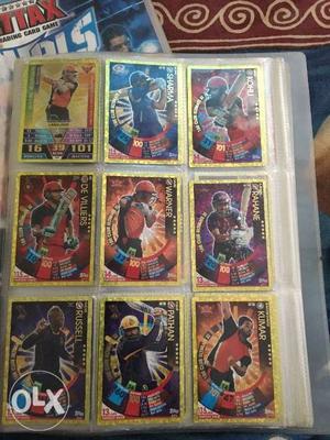 Over 50 gold card cricket attax and many silver