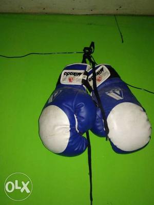 Pair Of Blue boxing gloves