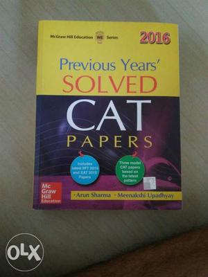  Previous Years' Solved CAT Papers Book