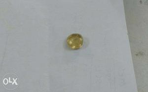 Round Yellow Gemstone(yellow sapphire)