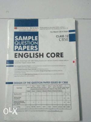 Sample Questions Papers English Core Book
