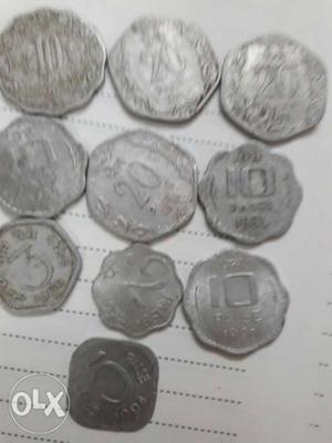 Ten India Coins