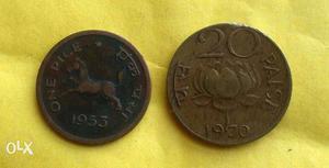 copper 2 coins same as pictures