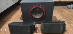 Altec Lansing 2 in 1 woofer with 2 speakers and