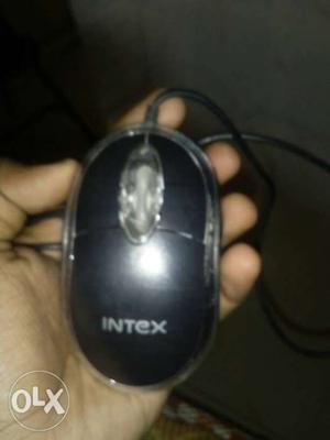 Black And Gray Intex Corded Mouse