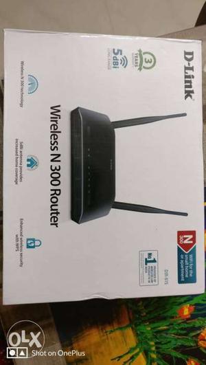 Black D-Link Wireless N 300 Router Box