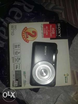 Black Sony DSC-W710 Compact Camera With Box