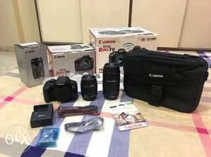 Canon EOS Rebel T6 DSLR Camera Set