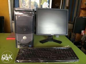 Dell P4 Computer set Ram 1gb Hdd 160gb 17Inch Lcd in just rs