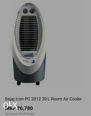 Grey And Black Bajaj Room Air Cooler Box