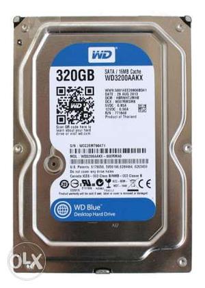 Grey Western Digital Blue 320 GB Computer HDD