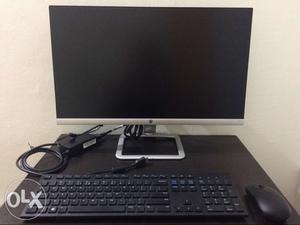 HP 24 es Monitor(HDMI and VGA support) plus Dell Keyboard
