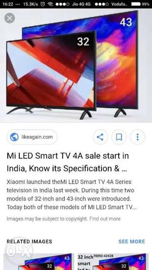 Mi TV 32 inch Mi TV Available Seal pack Brand New