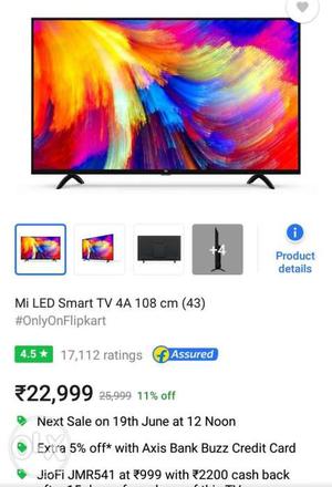 Mi smart tv 43 inch