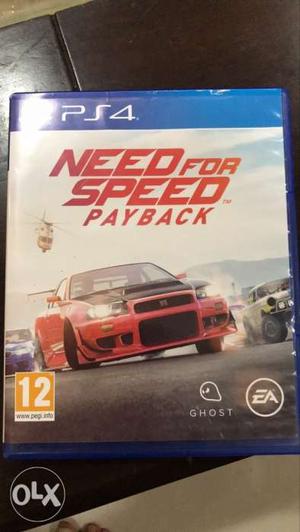 Need for speed payback ps4 bluray disk in mint
