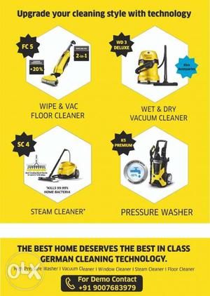 No. 1 company in the world of Cleaning Equipments