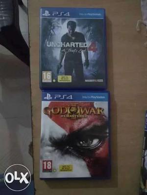 Ps4 games Uncherted 4 and god of war remastered at rs 