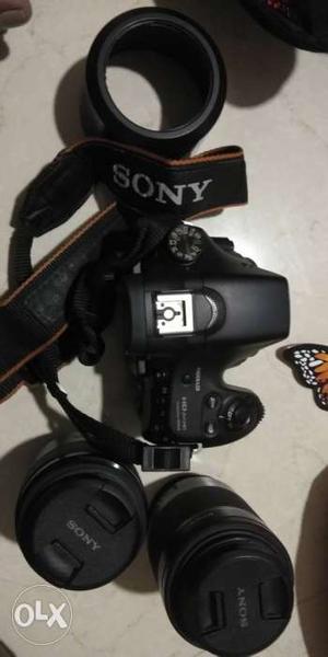 Sony Alfa 58 Y Camera with 2 Lenses. ,