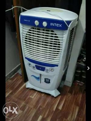 White And Blue Intex Portable Air Cooler