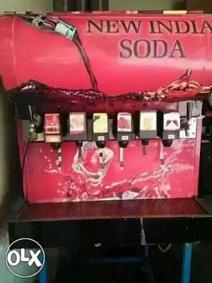 6+2 soda machine running condition me hai bechna