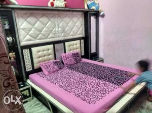 Bed is good condition with show case & dressing