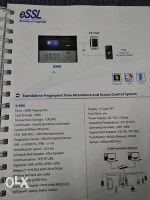 Biometric Time Attendance And Access Control System