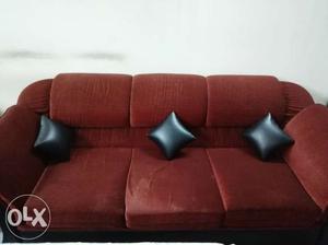 It's a 9 seater sofa set with a setti It's almost