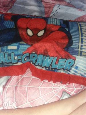 Marvel spider man pillow only three weeks ago