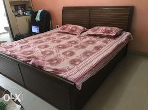 One year old double bed mostly unused