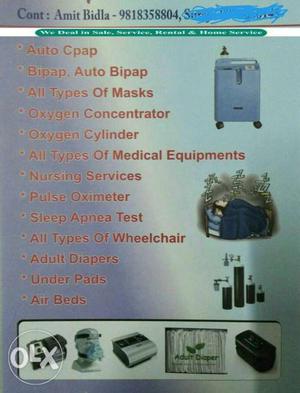 Oxygen Concentrator, Bipap