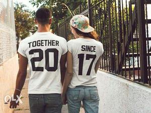 Two White Couple Shirts