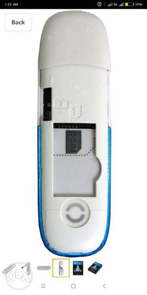 White USB Flash Drive Screenshot
