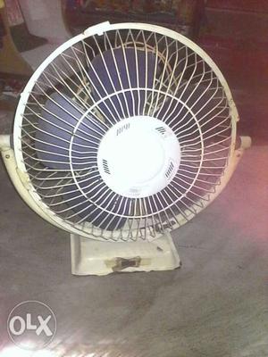 2 years old table fan and running fan