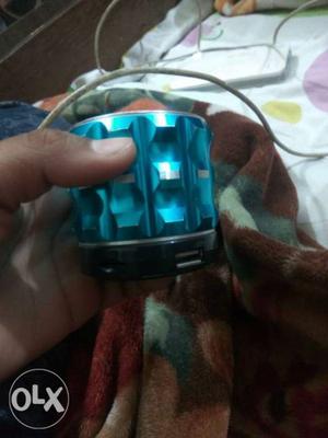 Black And Blue Corded Headphones