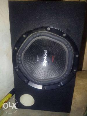 Black And Gray Pioneer Subwoofer Speaker Sony w